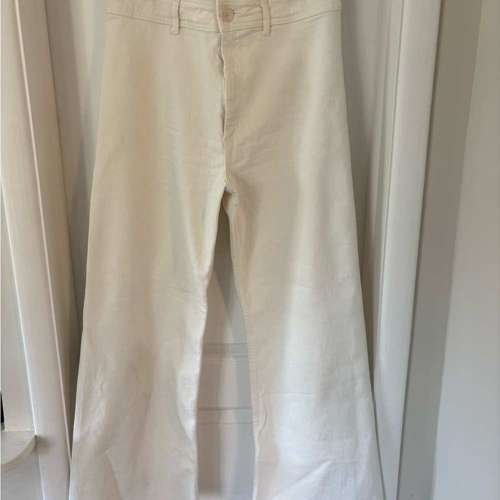 Zara Marine Straight-Leg Pants